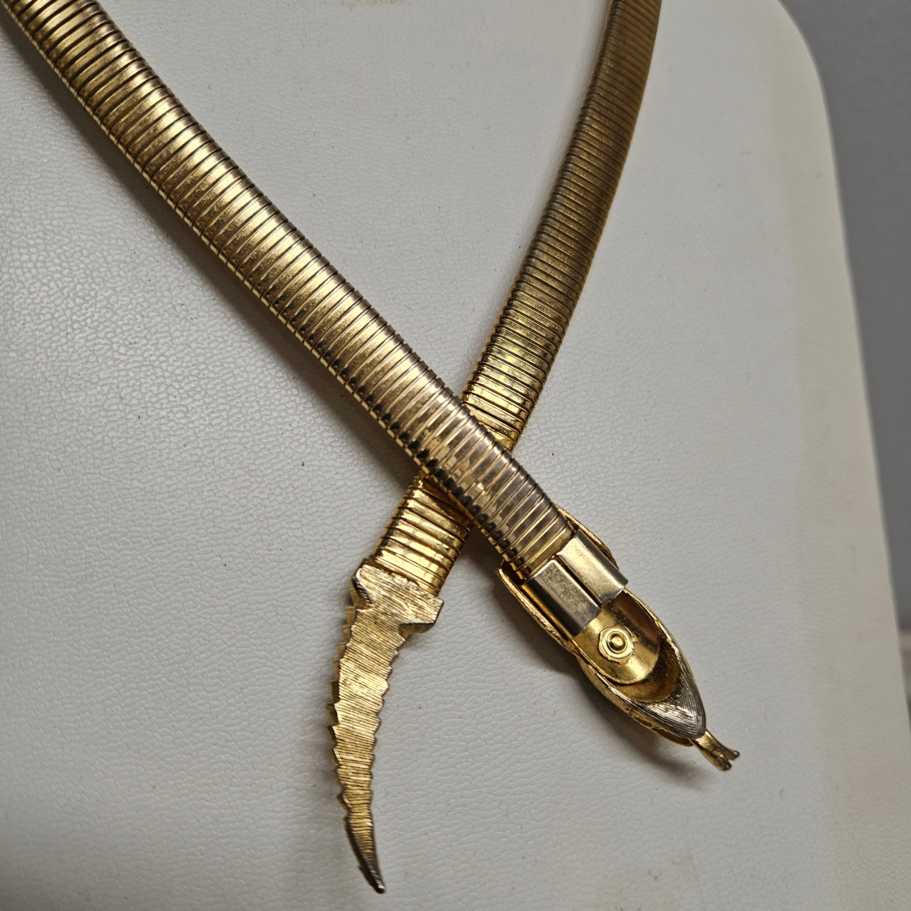 Stunning Vintage Gold Toned Snake Collar Necklace | Antique & Vintage | Moonee Ponds Antiques | Australia Wide Delivery