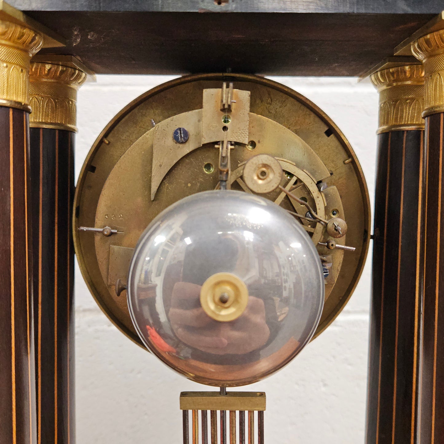 Early 19th Century Charles X Portico Clock