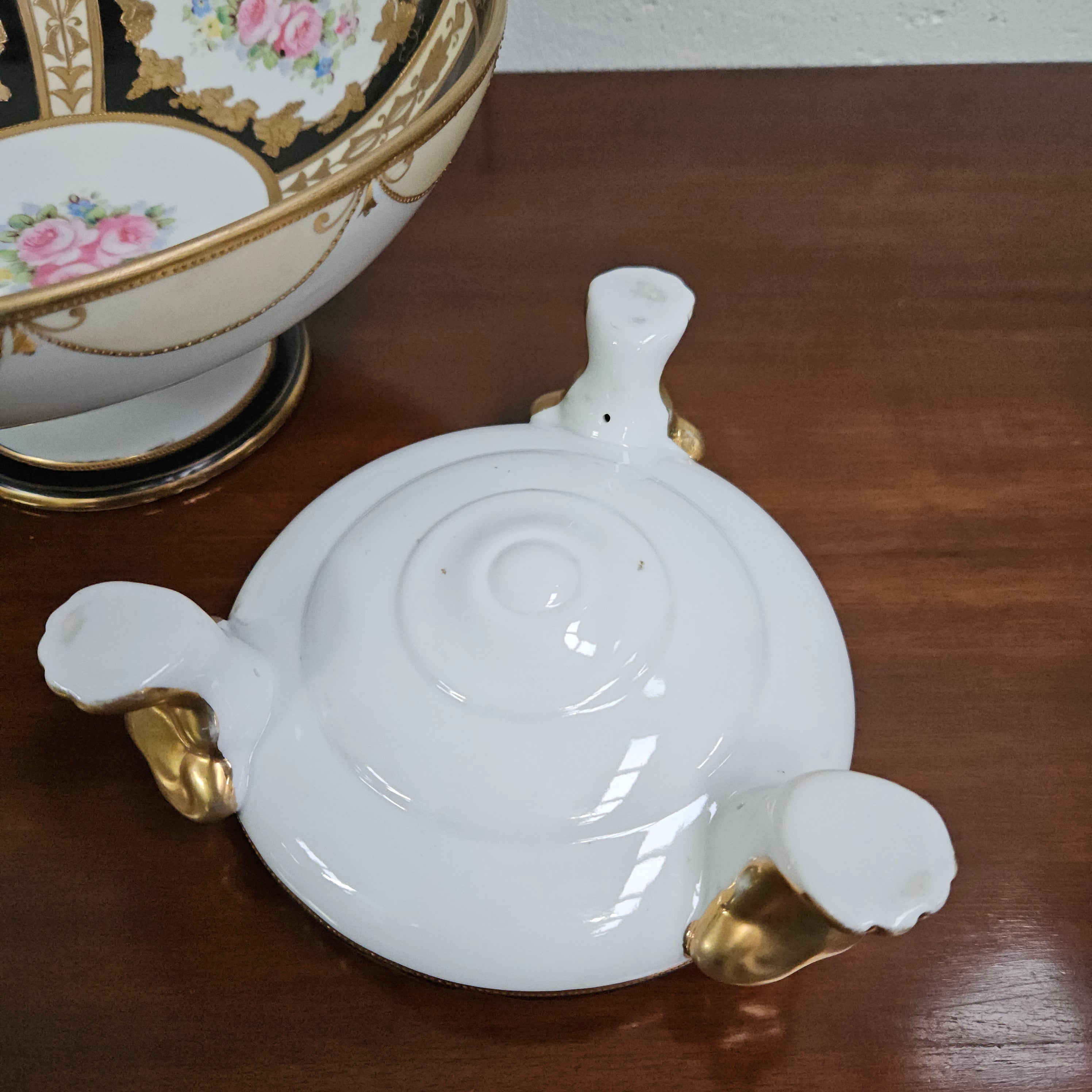 Noritake Antique Bowl on Stand | Antique & Vintage | Moonee Ponds Antiques | Australia Wide Delivery