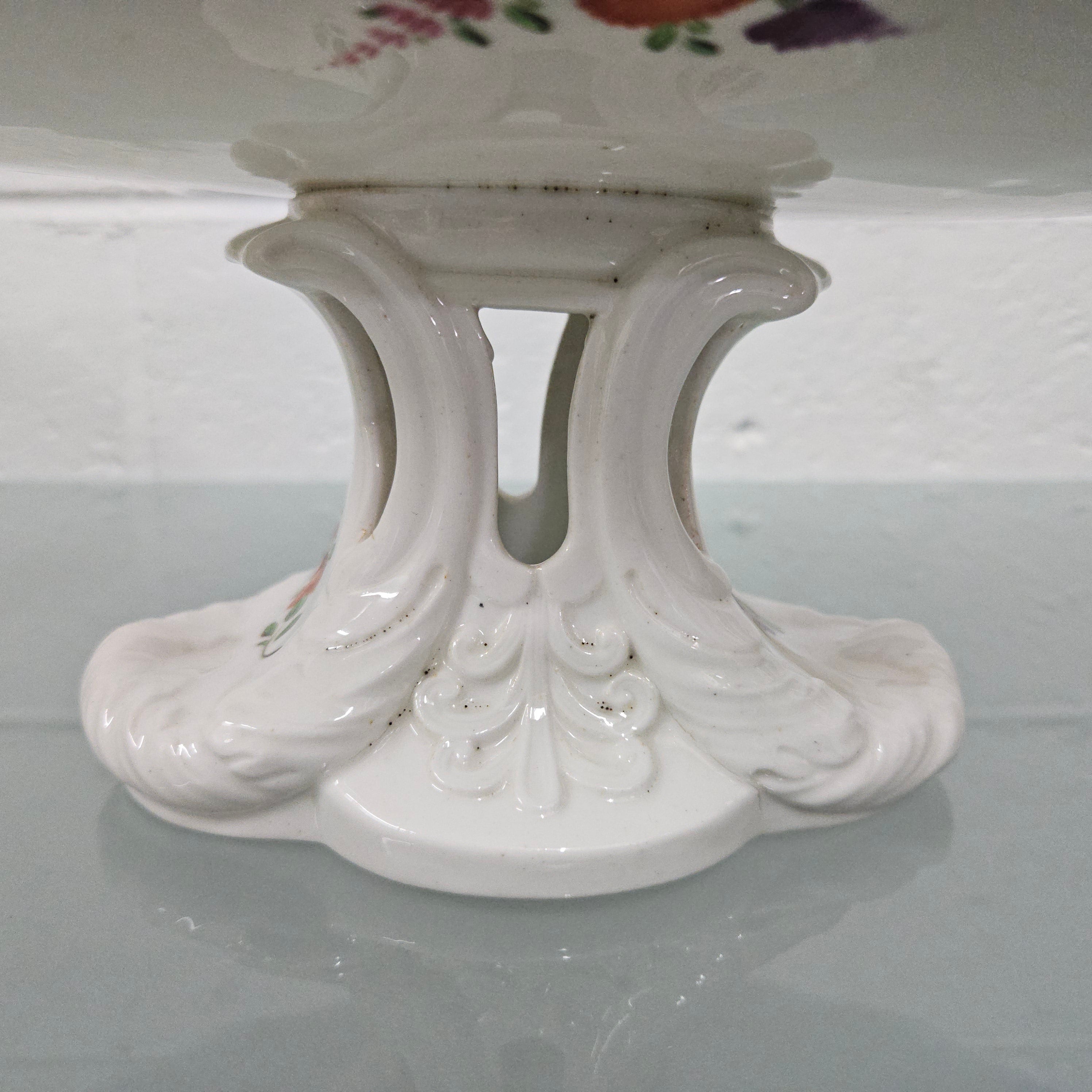 Rare Antique Hand Painted Coalport Comport Circa 1830's | Antique & Vintage | Moonee Ponds Antiques | Australia Wide Delivery