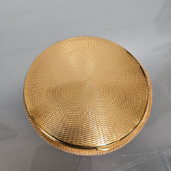 Vintage Guilhoche Gold Kigu Compact | Antique & Vintage | Moonee Ponds Antiques | Australia Wide Delivery