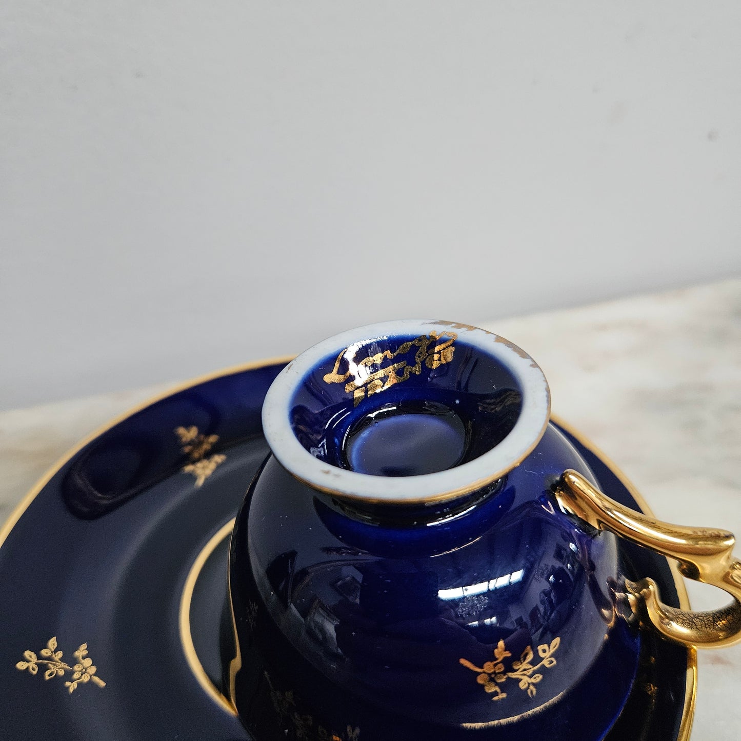 Vintage Limoges Miniature Cup & Sauce