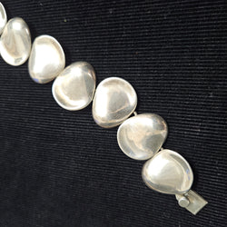 Vintage "Mexico" Sterling Silver Modernist Free Form Link Bracelet