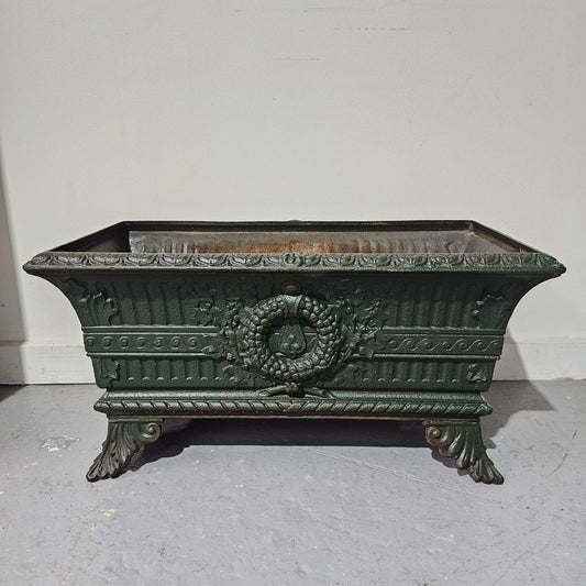 French 19th Century Antique Cast Iron Planter