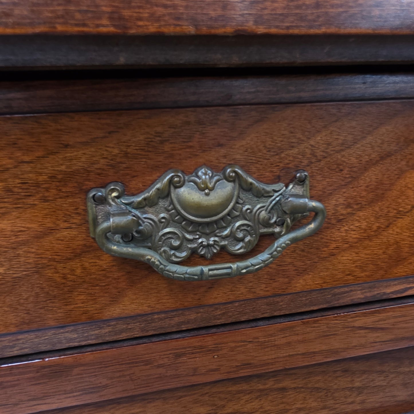 Compact Edwardian Walnut Bookcase,