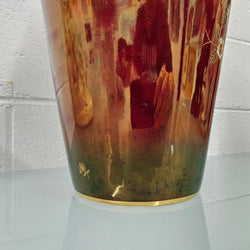 Very Large Crown Devon Hand Painted Ruby Lustre Vase | Antique & Vintage | Moonee Ponds Antiques | Australia Wide Delivery