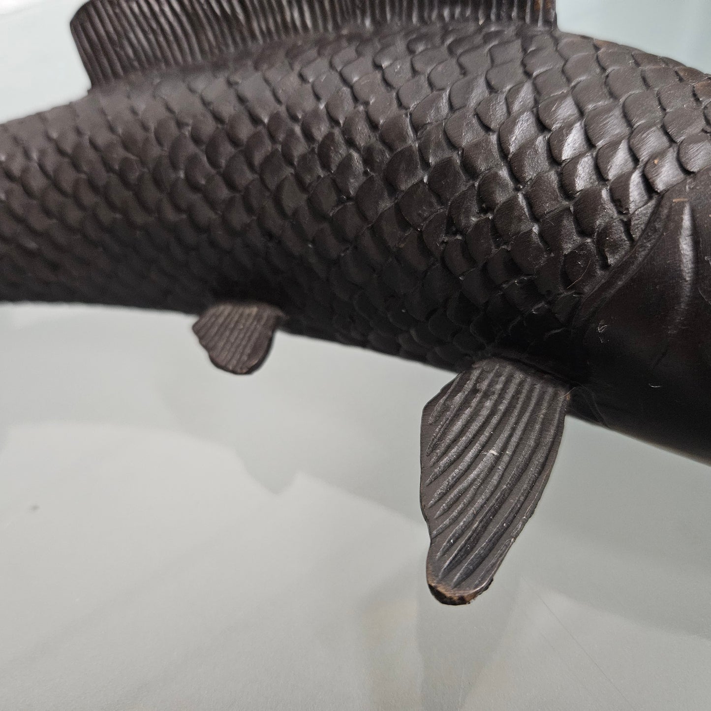 Vintage Bronze Koi Fish