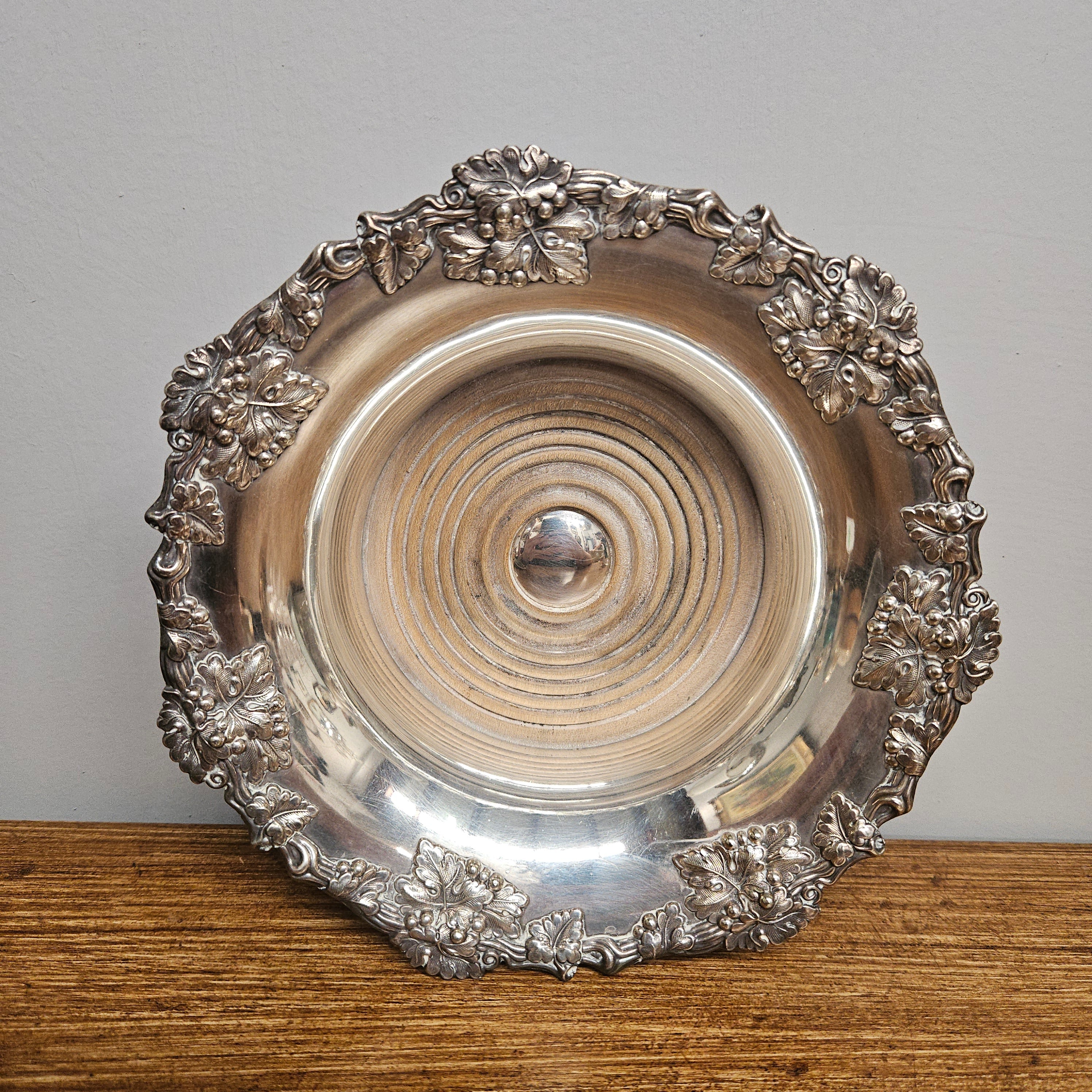 Large Old Sheffield Plate Wine Coaster | Antique & Vintage | Moonee Ponds Antiques | Australia Wide Delivery
