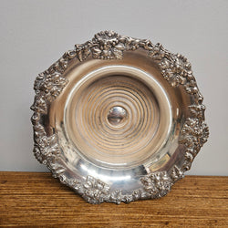 Large Old Sheffield Plate Wine Coaster | Antique & Vintage | Moonee Ponds Antiques | Australia Wide Delivery