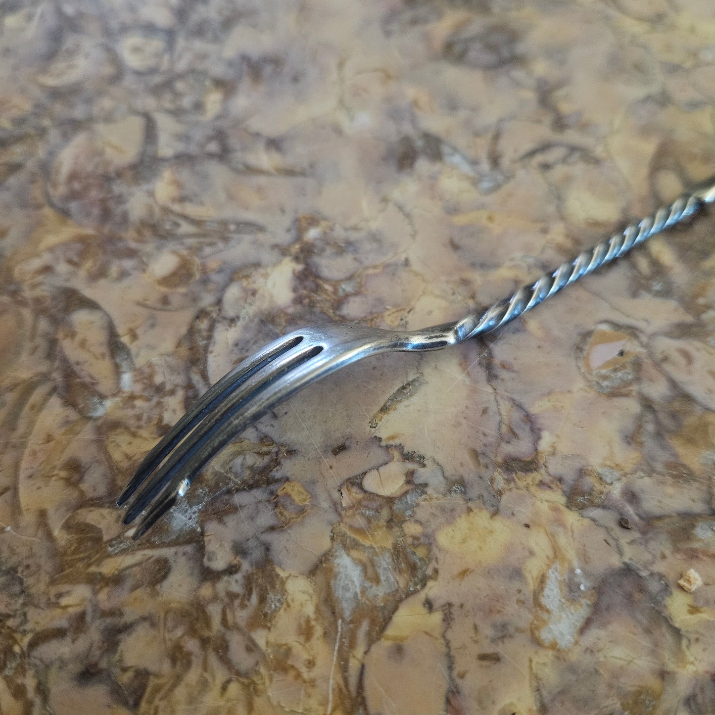 Vintage Silver Plated Pickle Fork