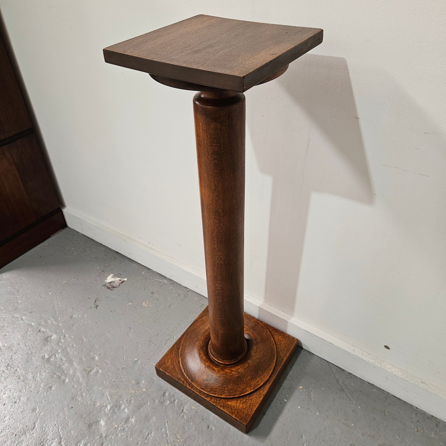 Edwardian Oak Pedestal