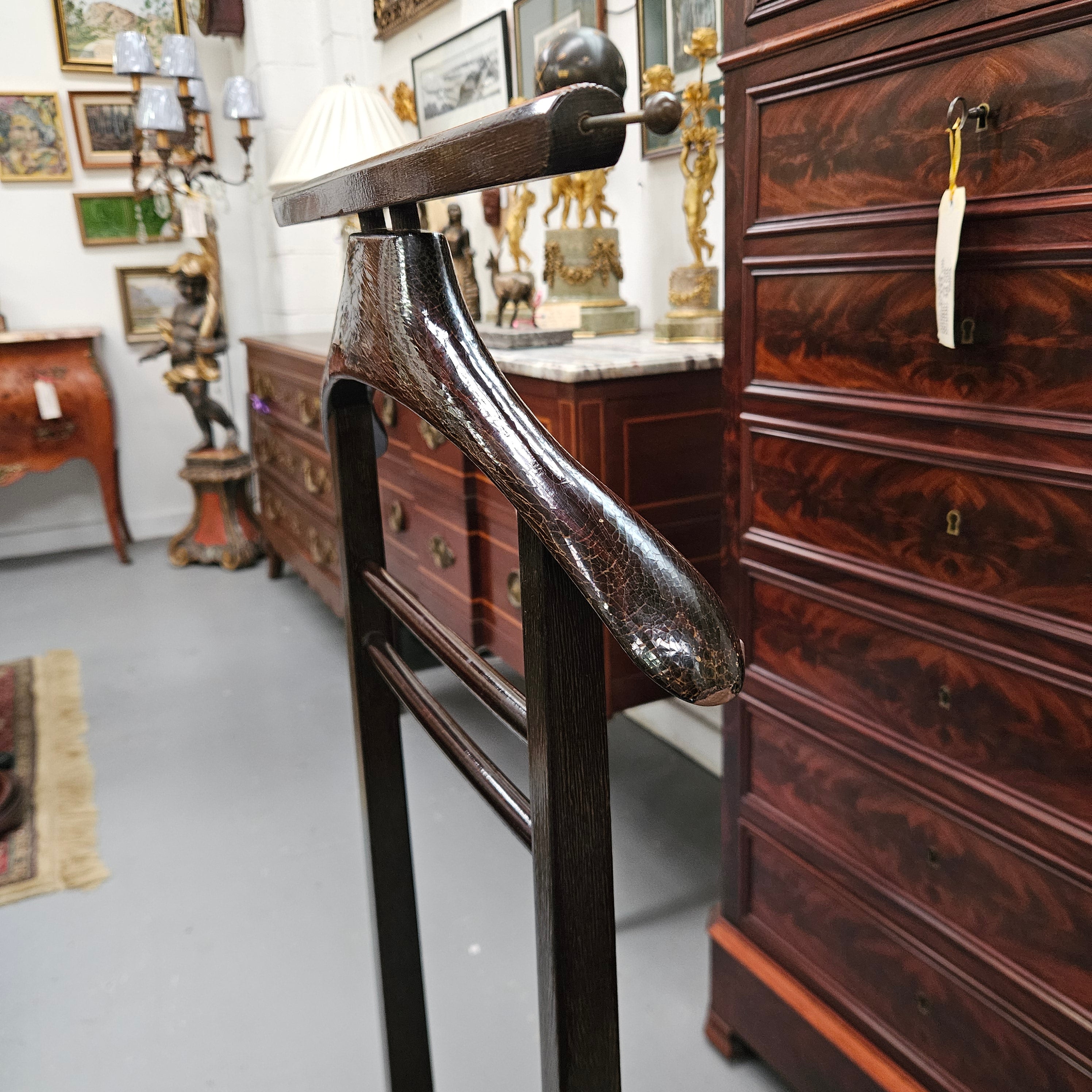 Italian Brevettato Gentlemens Valet Stand | Antique & Vintage | Moonee Ponds Antiques | Australia Wide Delivery