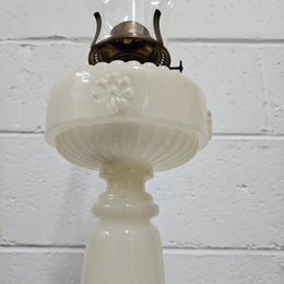 Antique Milk Glass Kero Lamp