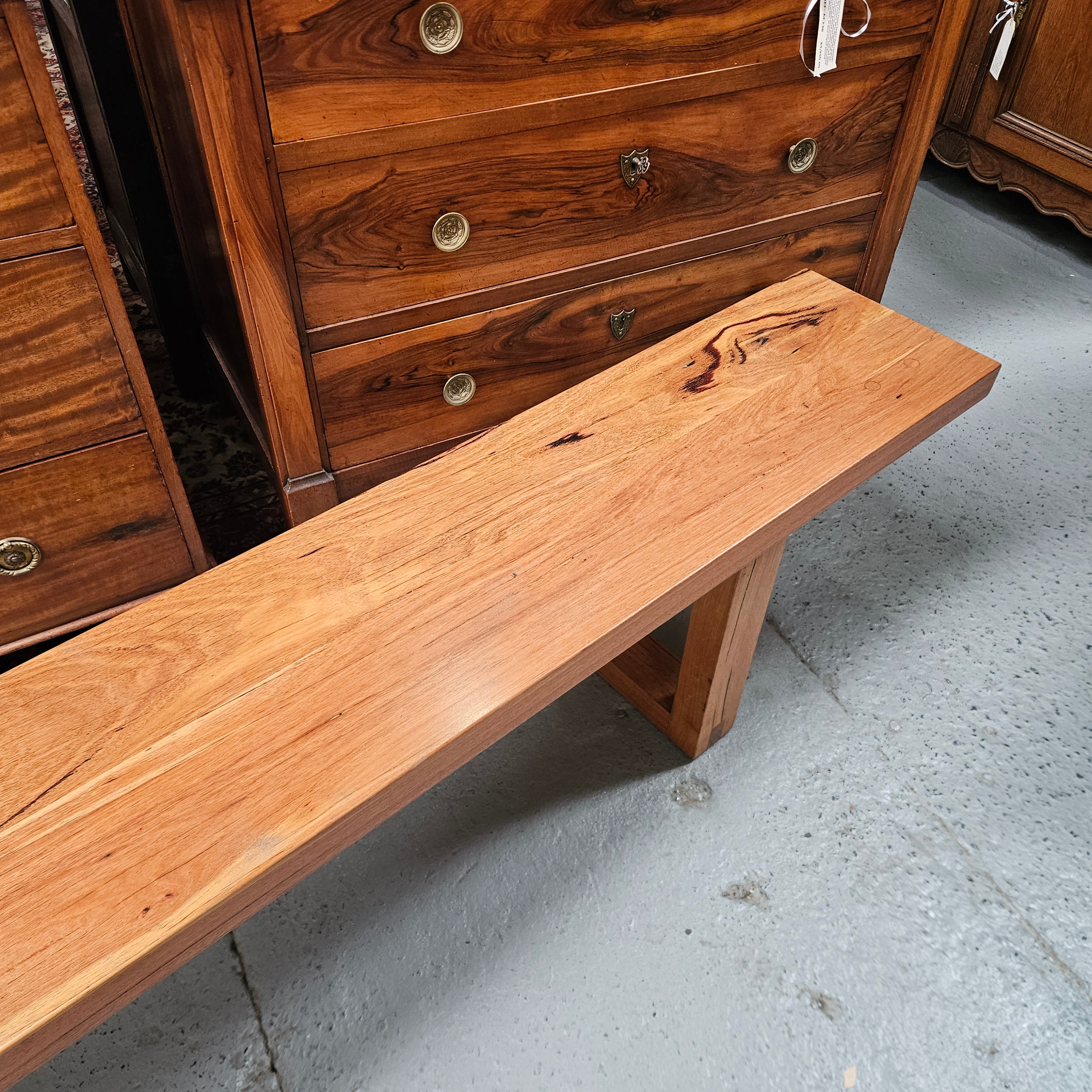 Stunning Reclaimed Blue Gum Bench Seat | Antique & Vintage | Moonee Ponds Antiques | Australia Wide Delivery