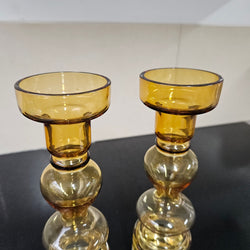 Pair of Swedish Mid Century Glass Vases | Antique & Vintage | Moonee Ponds Antiques | Australia Wide Delivery