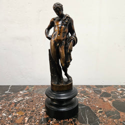 French 19th Century Bronze Of Antinous On Base | Antique & Vintage | Moonee Ponds Antiques | Australia Wide Delivery