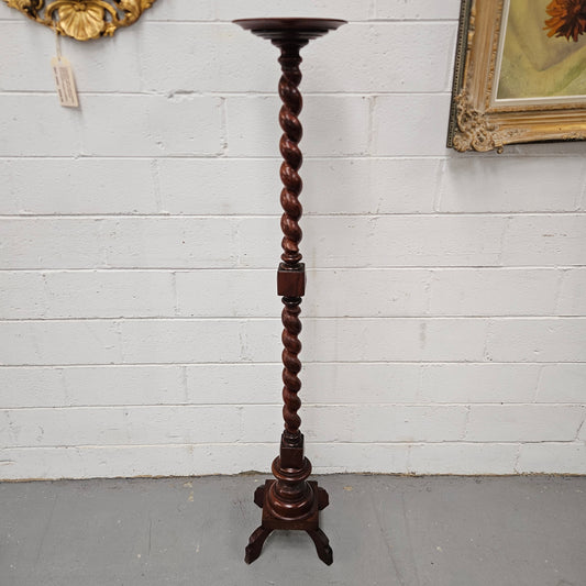 Antique English Torchere / Tall Pedestal