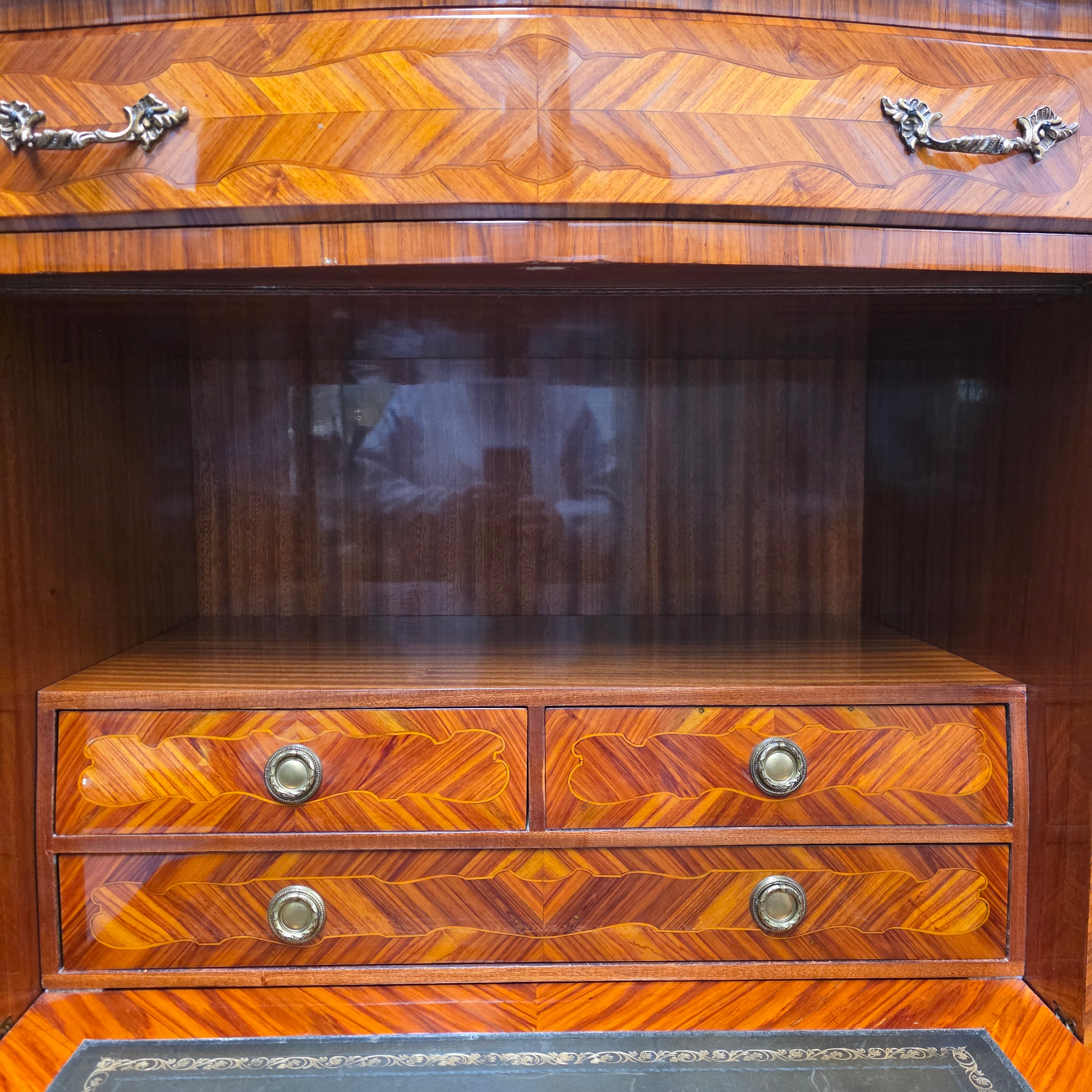Louis XV Style Kingwood Secretaire Abattant With Drop Front Writing Bureau | Antique & Vintage | Moonee Ponds Antiques | Australia Wide Delivery