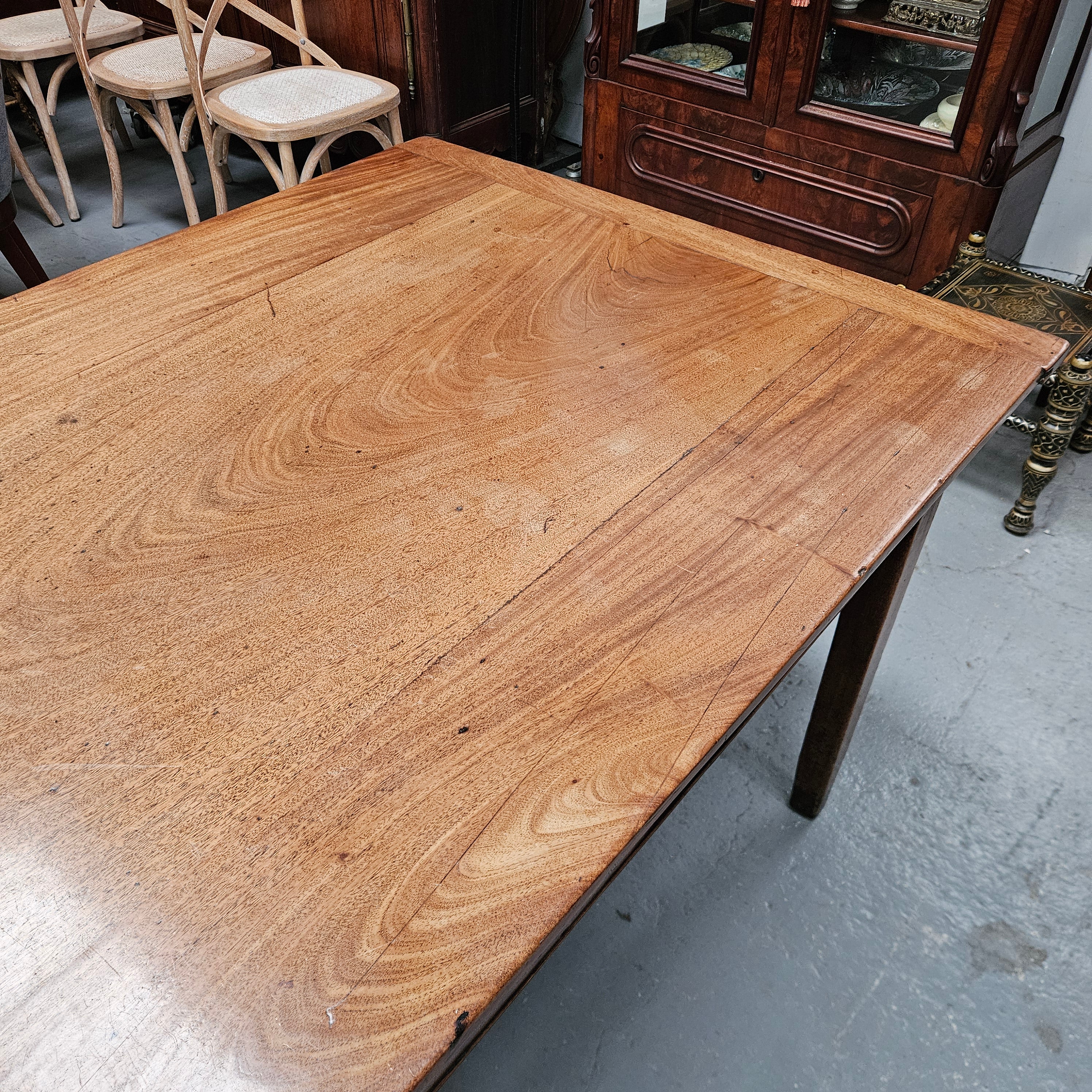 Rare Mahogany French Farmhouse Style Table C1780