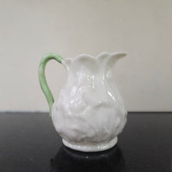 Belleek Lotus Pattern Small Cream Jug | Antique & Vintage | Moonee Ponds Antiques | Australia Wide Delivery