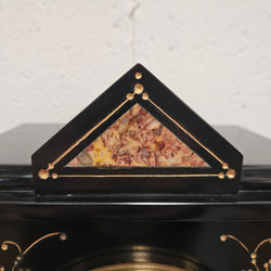 French Inlaid Marble Time Piece Clock Fully Serviced | Antique & Vintage | Moonee Ponds Antiques | Australia Wide Delivery