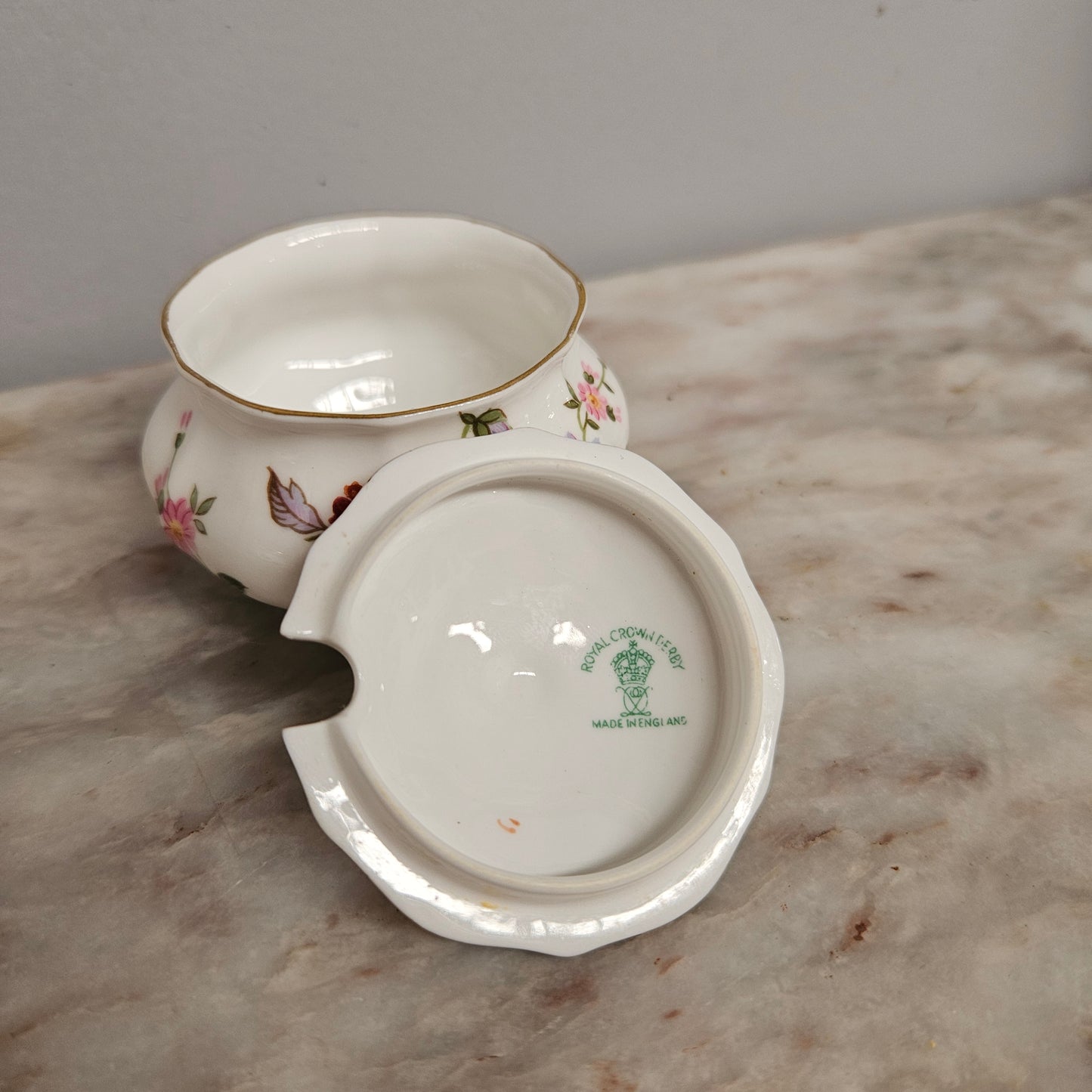 Vintage Royal Crown Derby Mustard Pot