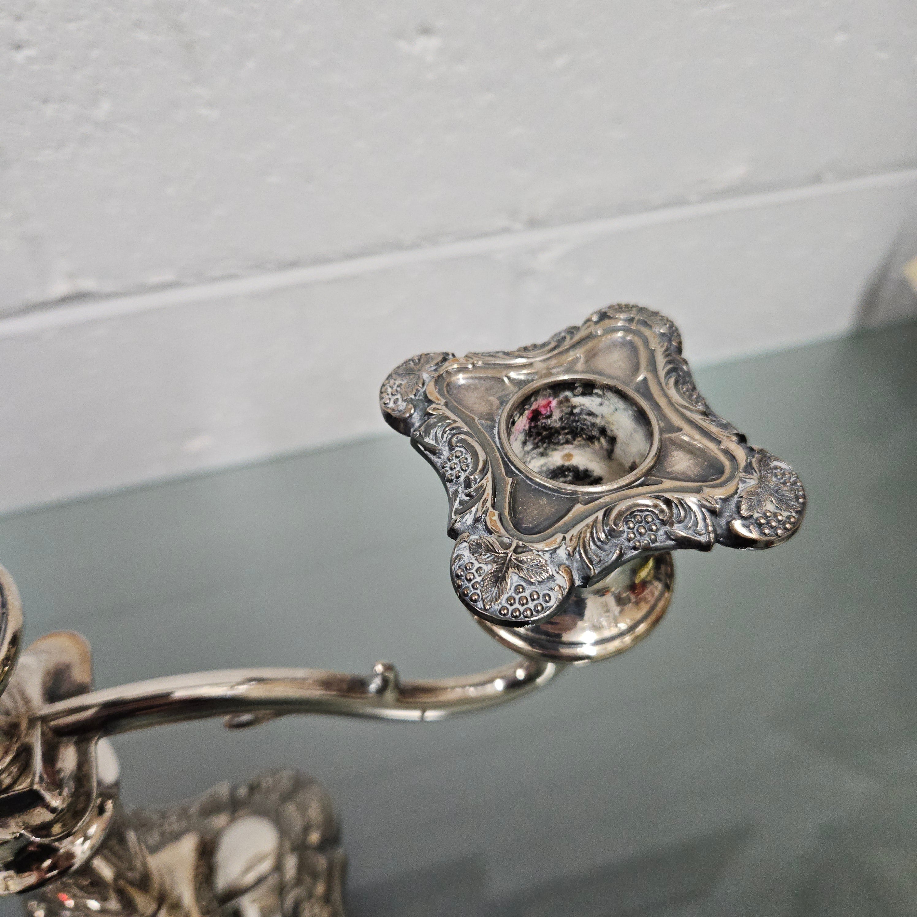 Silver EPNS Candle Holder | Antique & Vintage | Moonee Ponds Antiques | Australia Wide Delivery