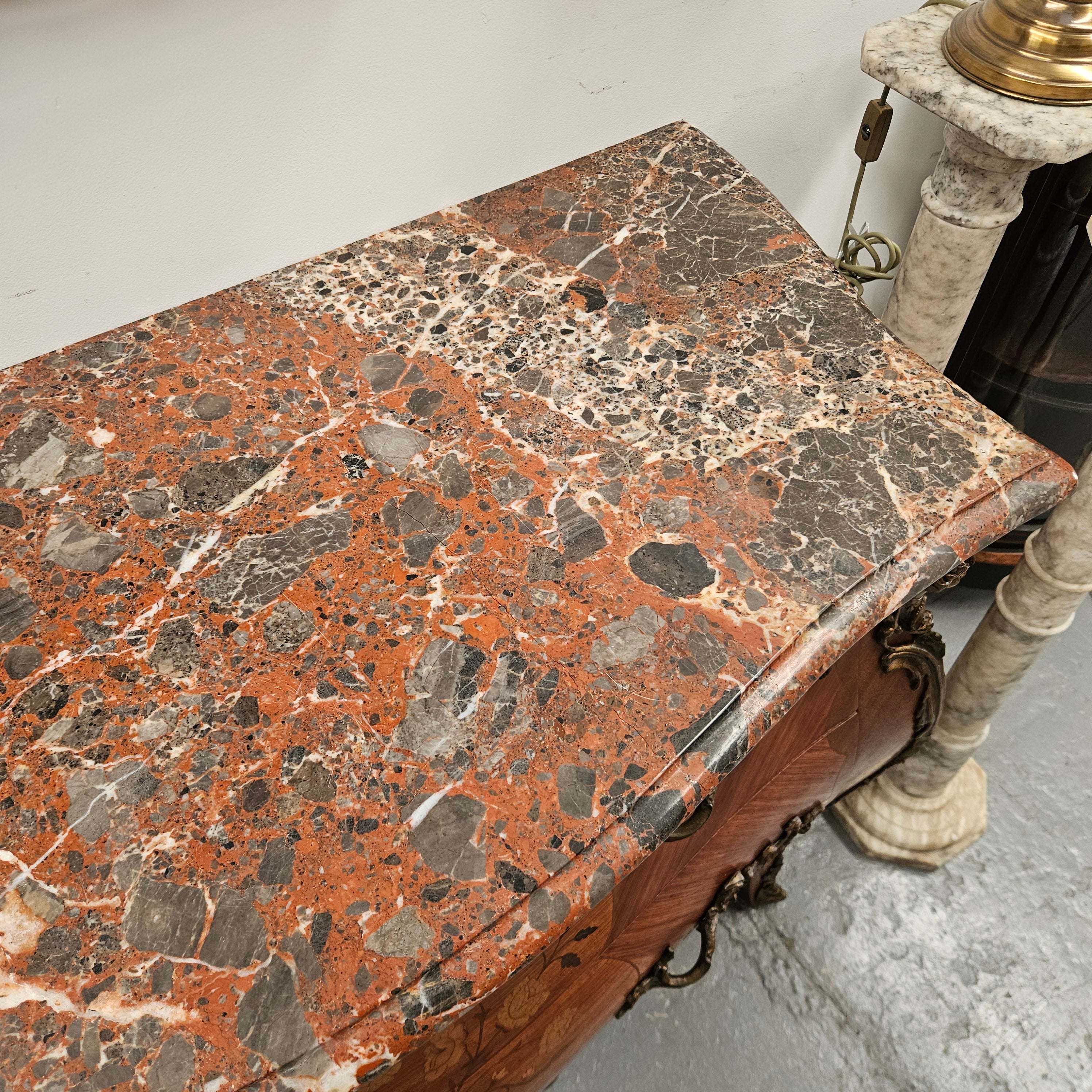 Louis 15th Style Kingwood Commode With Marble Top | Antique & Vintage | Moonee Ponds Antiques | Australia Wide Delivery
