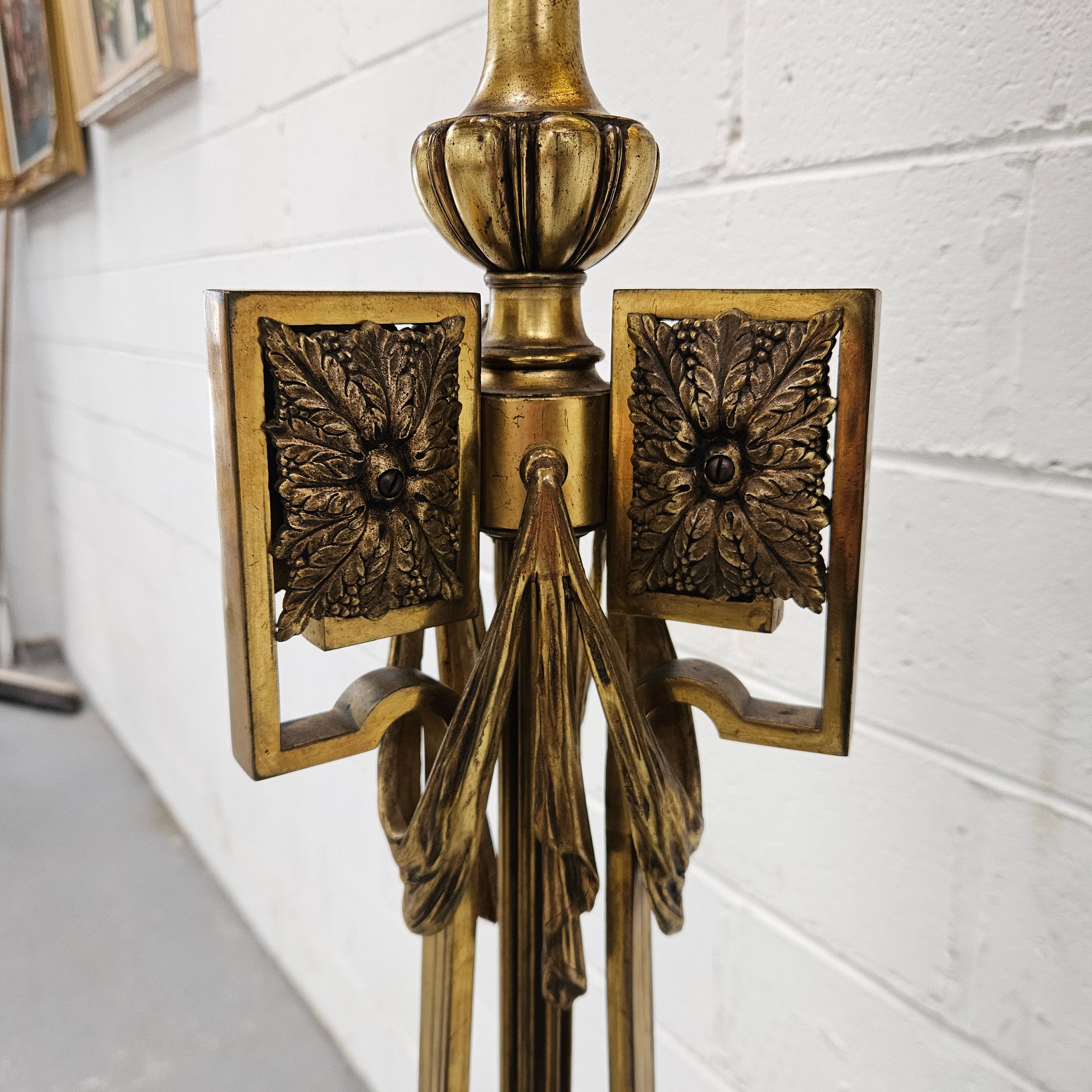 Napolean Style Gilt Standard Lamp & Shade | Antique & Vintage | Moonee Ponds Antiques | Australia Wide