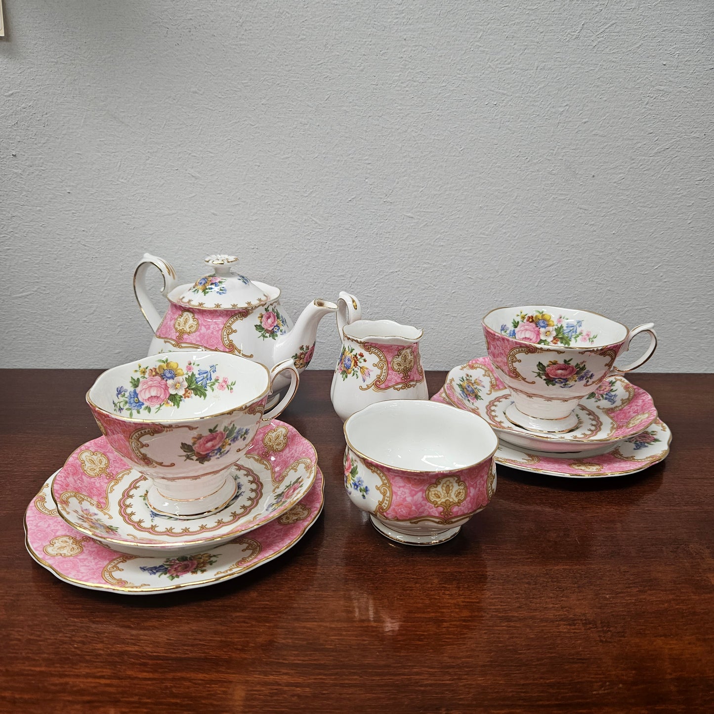 Royal Albert "Lady Carlyle" Tea Set for Two