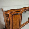 Elegant Figured Walnut Crendza With Marble Top | Antique & Vintage | Moonee Ponds Antiques | Australia Wide Delivery