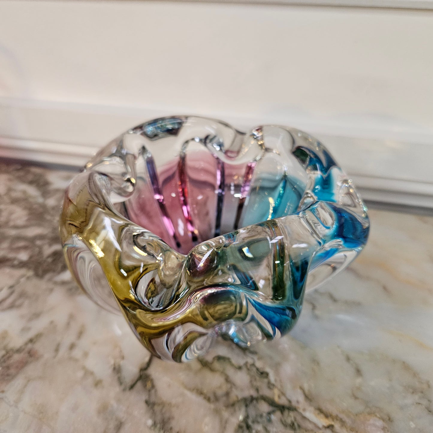 Murano Glass Tri Colour Bowl