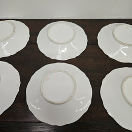 Ridgway Regency Period 6 Hand Painted & Gilded Cups & Saucers