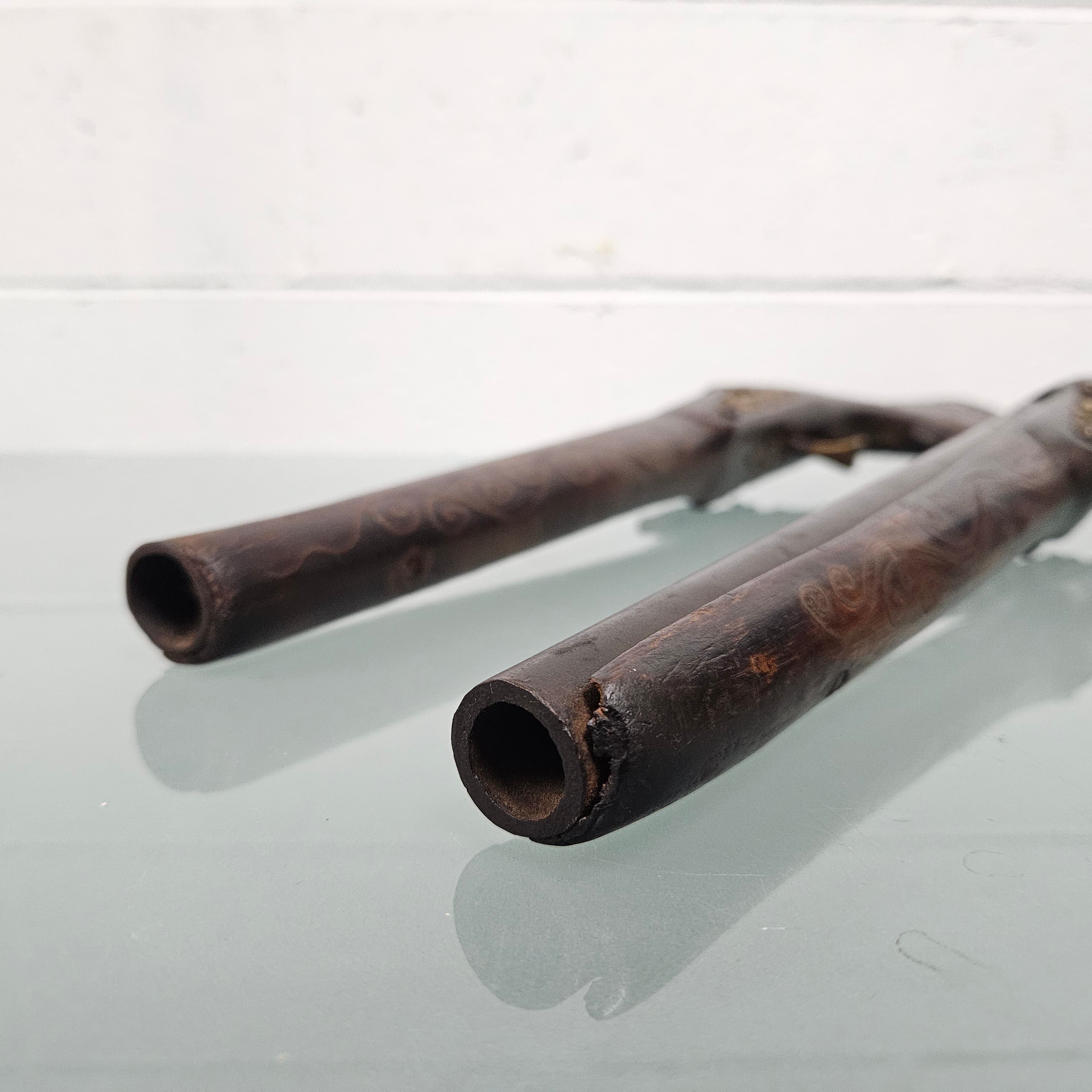 Pair Antique Blunderbuss Percussion Cap Style Pistols | Antique & Vintage | Moonee Ponds Antiques | Australia Wide Delivery