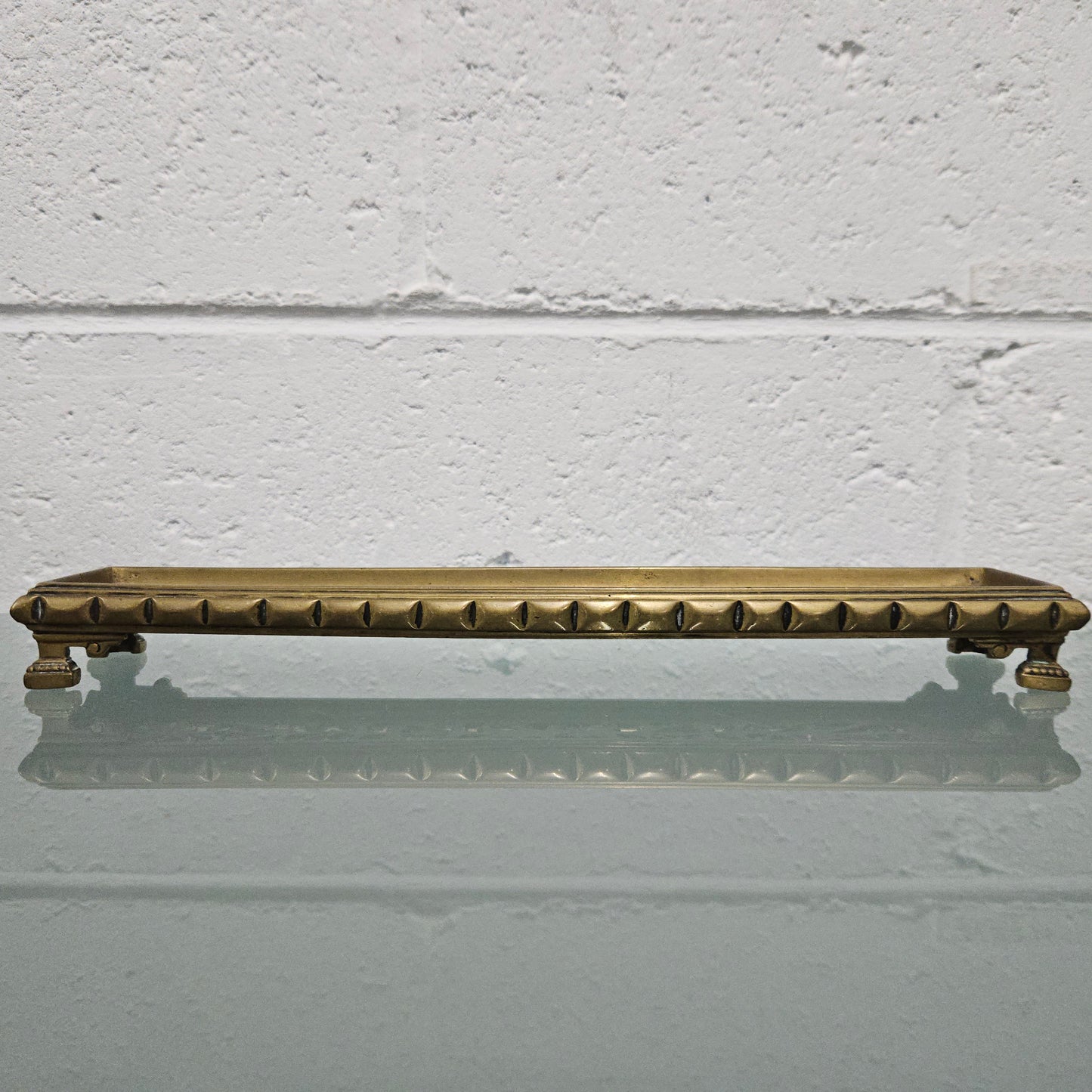 Bronze Pierced Decorated Desk Pen Tray