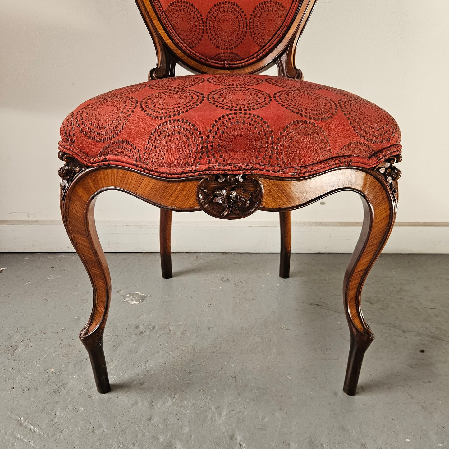 Decorative Victorian  Upholstered  Chair