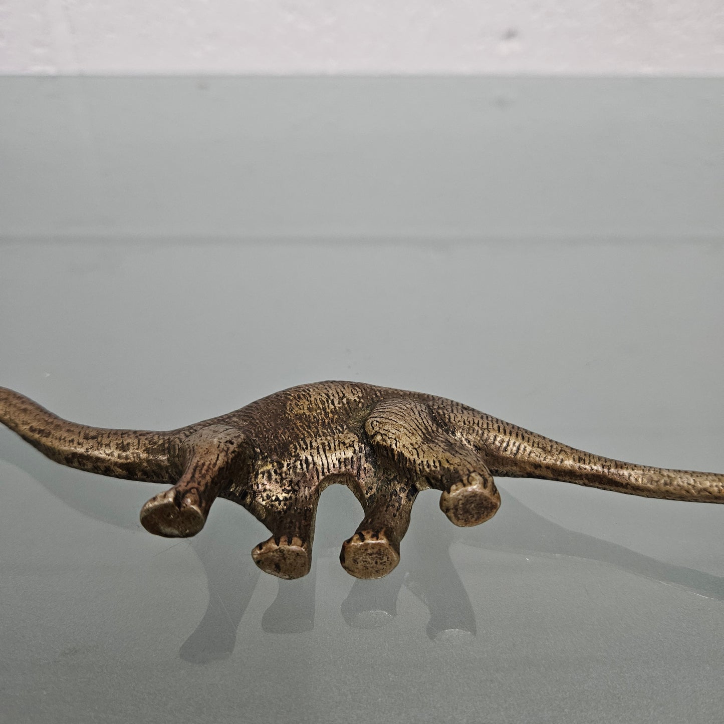 Vintage Bronze Diplodocus Dinosaur