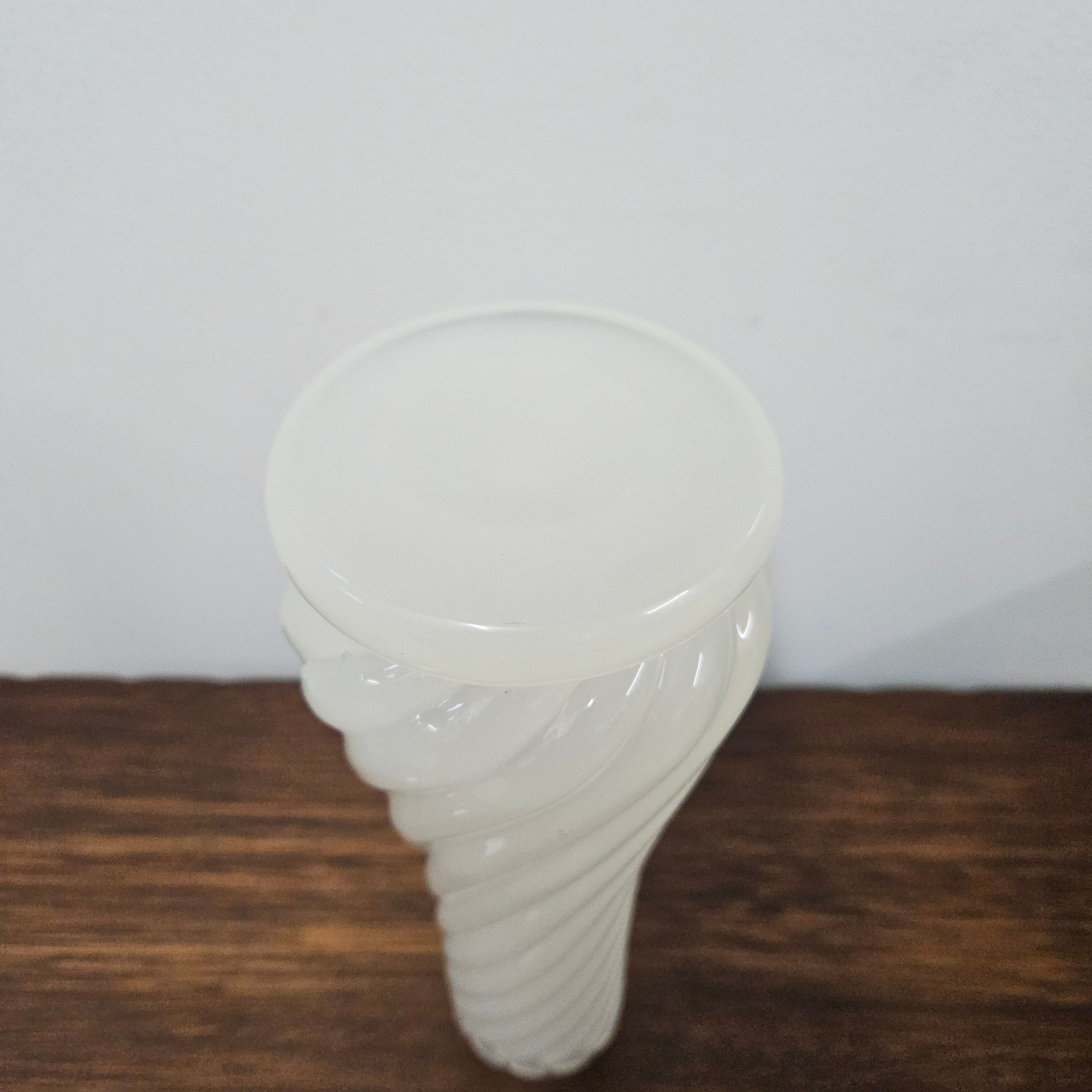 Attractive Vintage Opaline Italian Swirled Glass Vase | Antique & Vintage | Moonee Ponds Antiques | Australia Wide Delivery