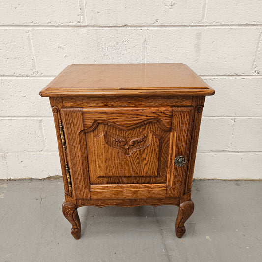French Oak Louis XV Style Single Bedside