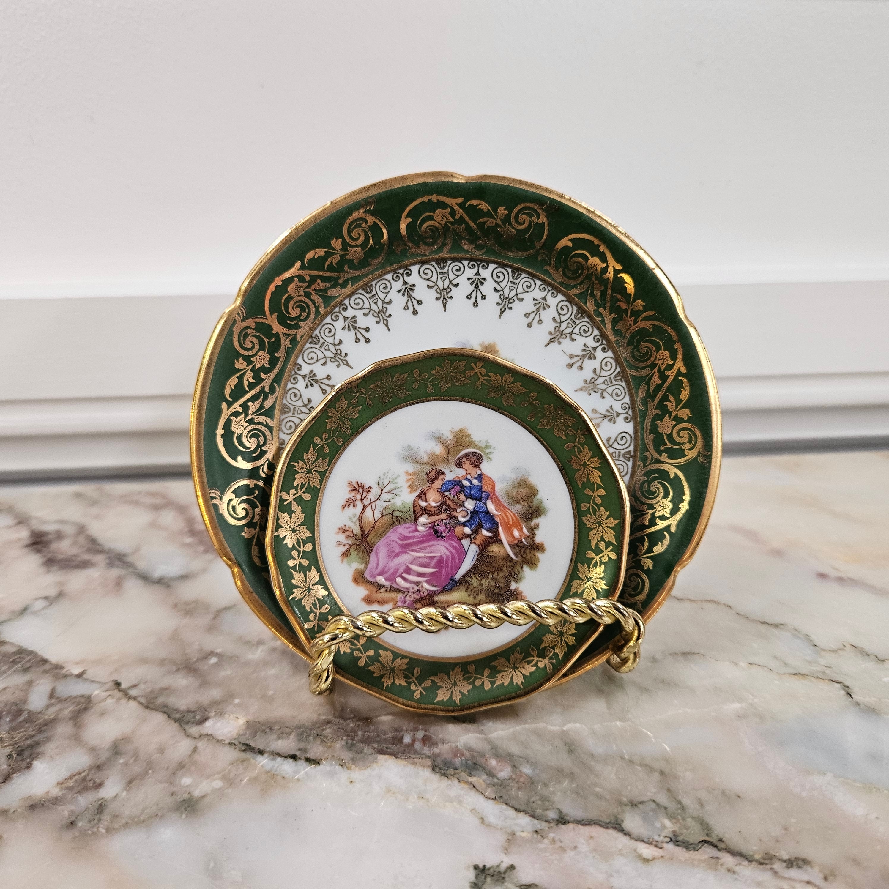 Pair of French Limoges Dishes | Antique & Vintage | Moonee Ponds Antiques | Australia Wide Delivery