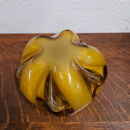 Amber Murano Glass Bowl