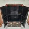 High Quailty Ebonised Chinese Cabinet with Jade Handel's & Handel's Painted | Antique & Vintage | Moonee Ponds Antiques | Australia Wide Delivery