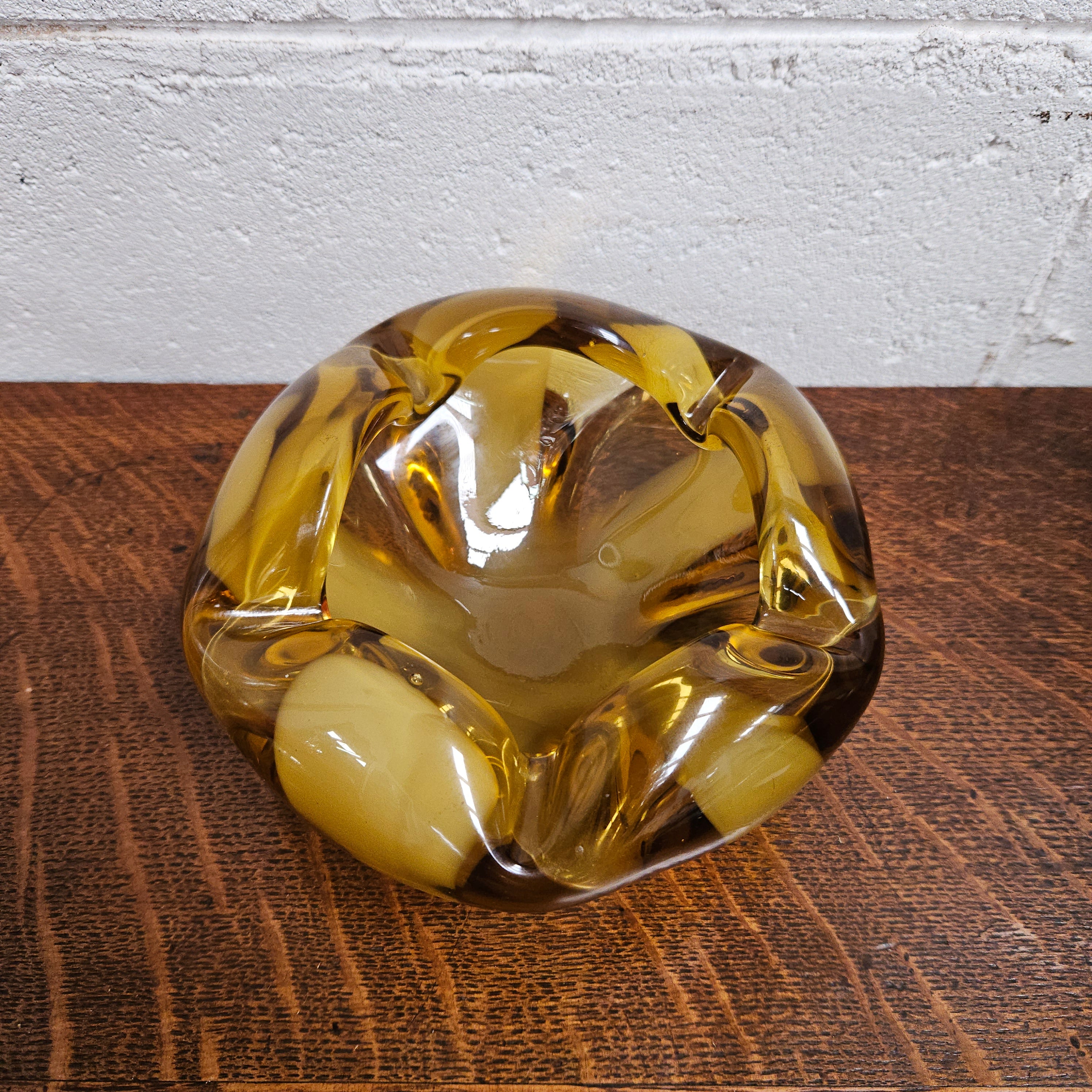 Amber Murano Glass Bowl | Antique & Vintage | Moonee Ponds Antiques | Australia Wide Delivery