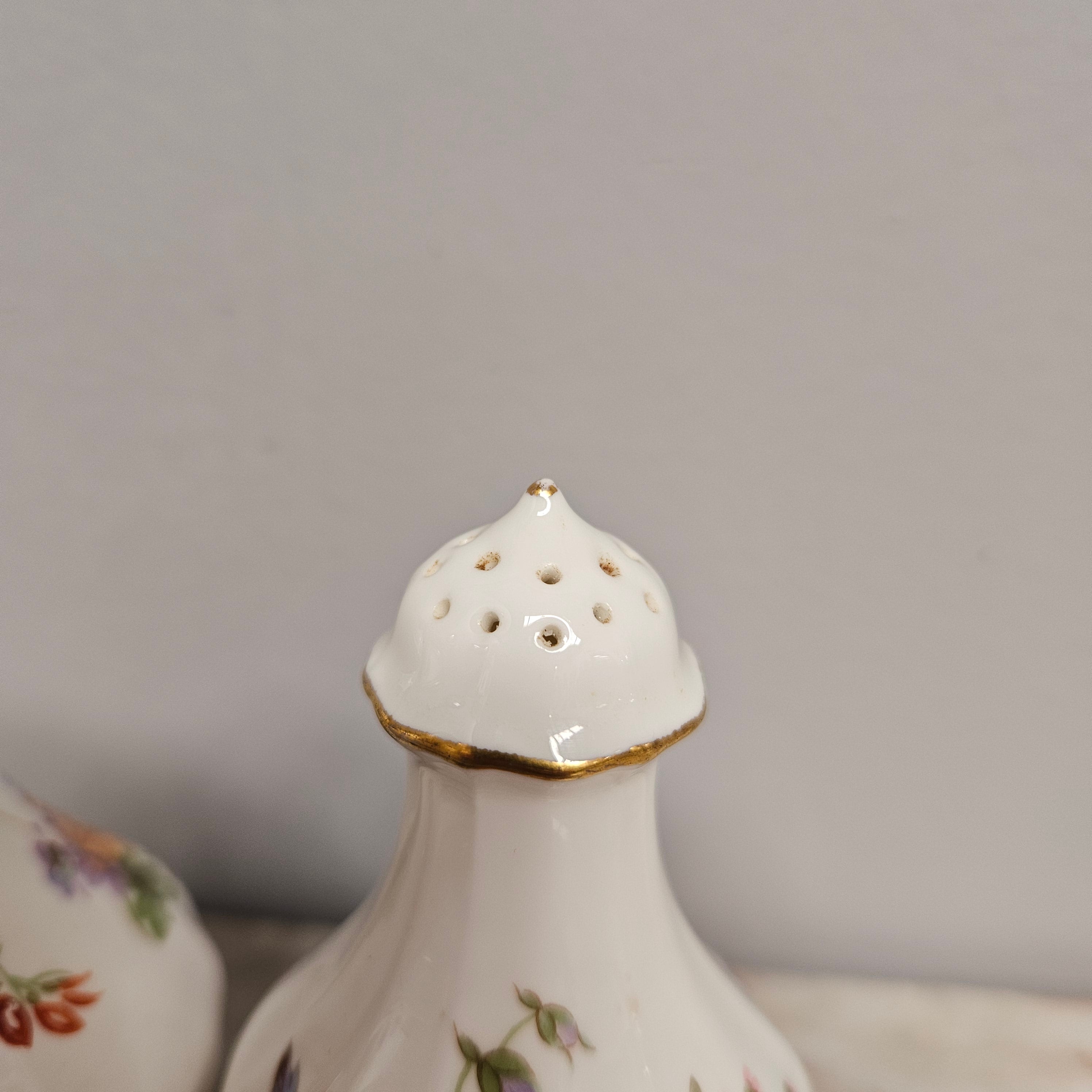 Vintage Royal Crown Derby Salt & Pepper Shakers | Antique & Vintage | Moonee Ponds Antiques | Australia Wide Delivery
