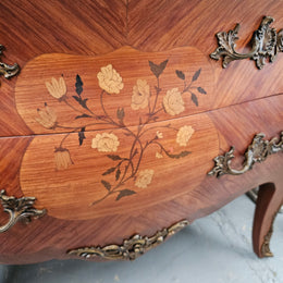 Louis 15th Style Kingwood Commode With Marble Top