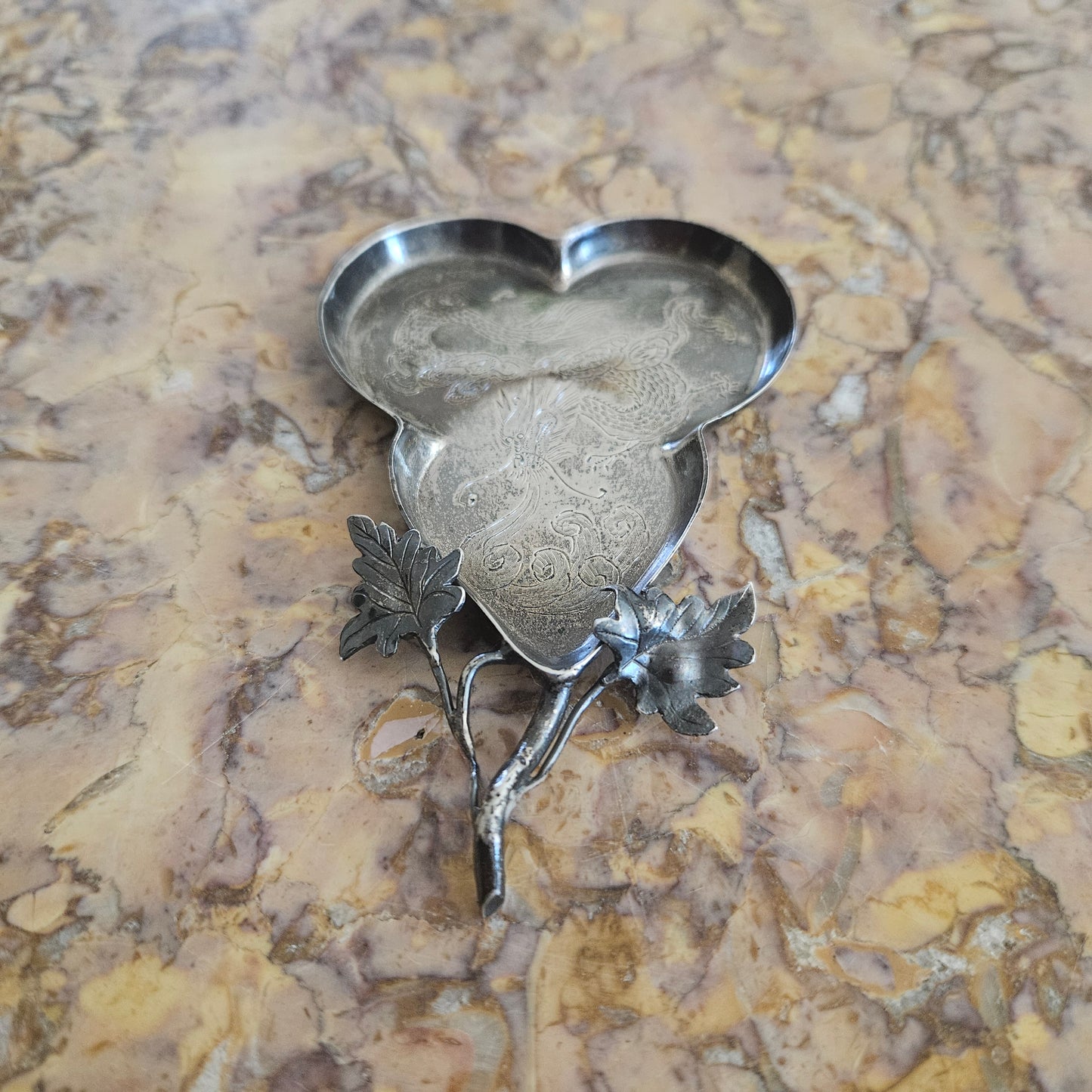 Chinese Export Silver Soy / Salt Dish