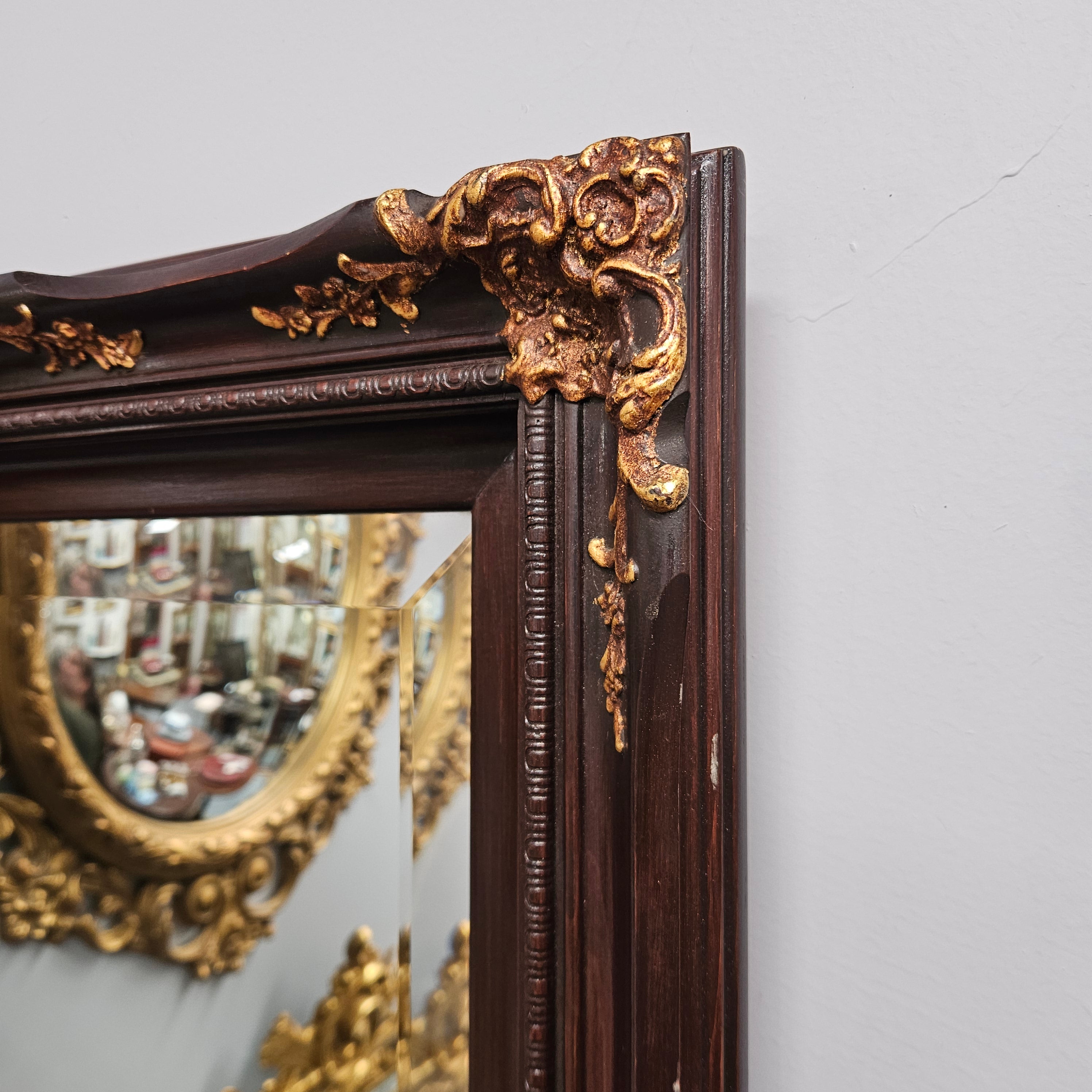 Vintage Bevelled Edge Gilded Wooden Mirror | Antique & Vintage | Moonee Ponds Antiques | Australia Wide Delivery