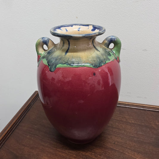 Attractive Vintage Mid Century Drip Glaze Vase