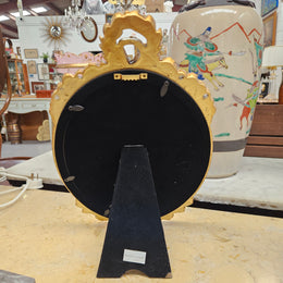 Oval Lady Portrait in Reproduction Gilt Frame