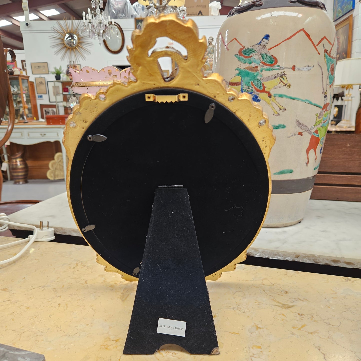 Oval Lady Portrait in Reproduction Gilt Frame